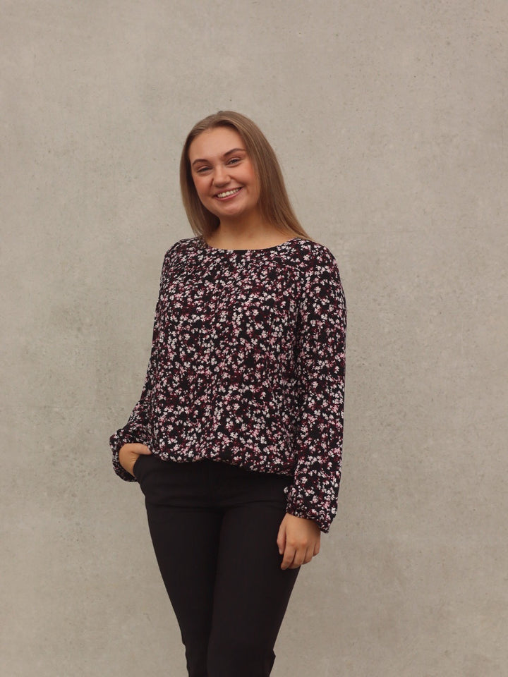 BLUSE FRKIKI FLORAL BLACK