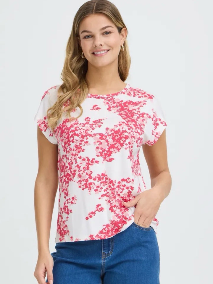 T-SKJORTE FRAMY PETALS PINK
