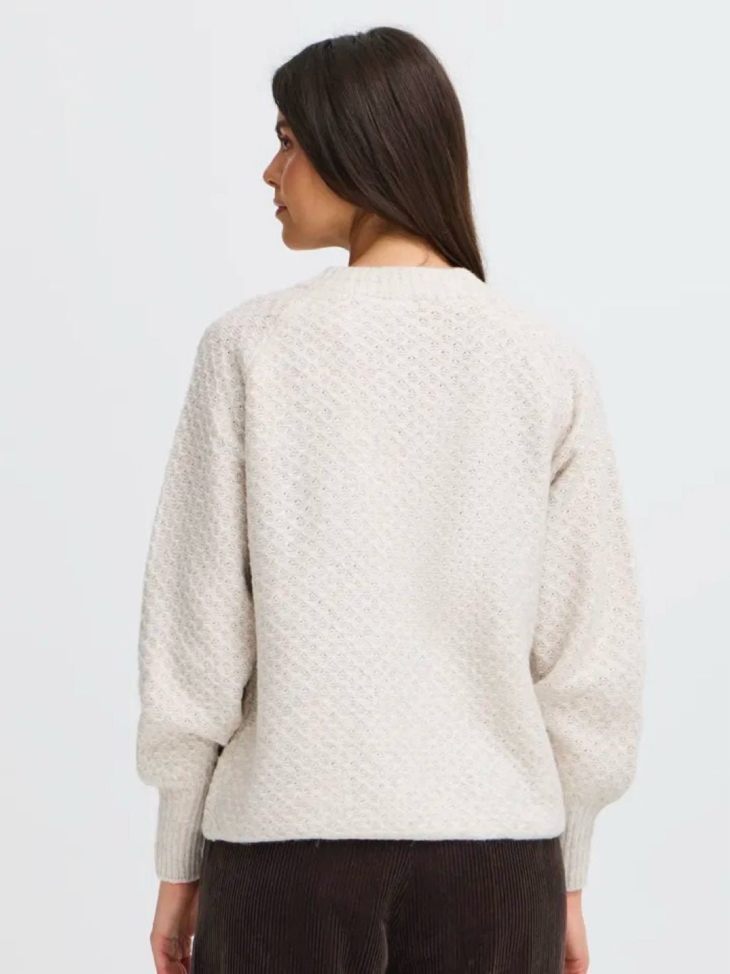 CARDIGAN FRBEVERLY OATMEAL MELANGE