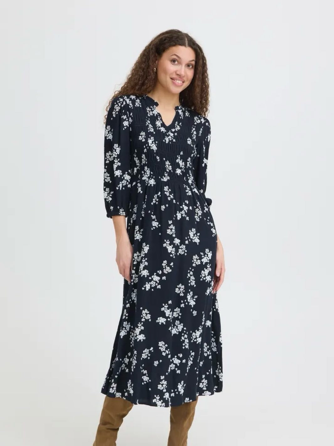 MIDIKJOLE FRLALU SCATTER FLORAL SALUTE