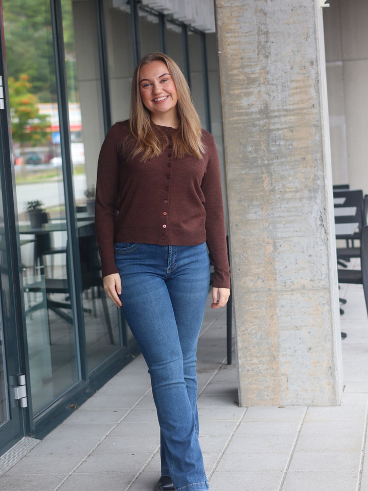 CARDIGAN FRWOOLINA COCOA MELANGE