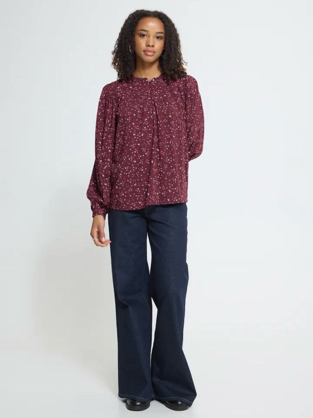 BLUSE IHVERA RHODODENDRON FLOWER PRINT