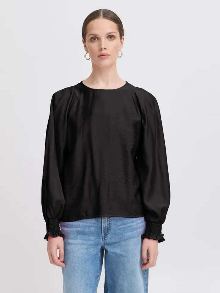 BLUSE IHWILMA BLACK