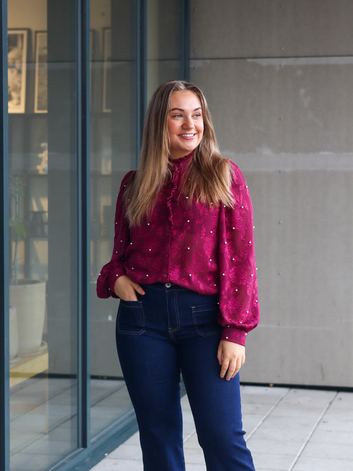 BLUSE VIRSA BORDEAUX PEARL