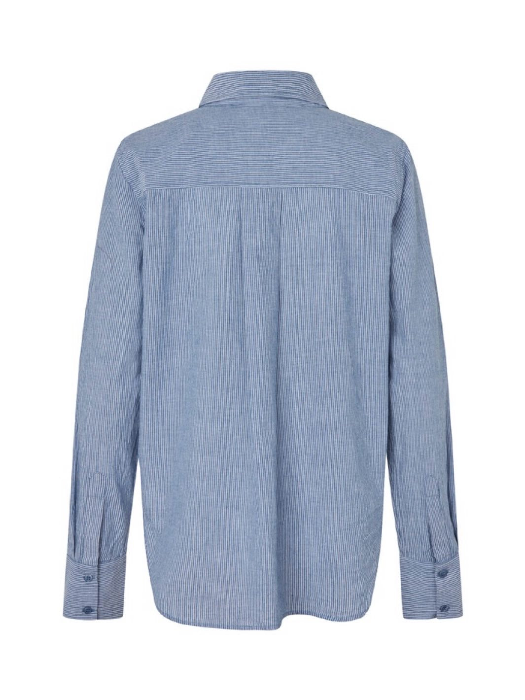 SKJORTE DALINNA-M BLUE WHITE STRIPE