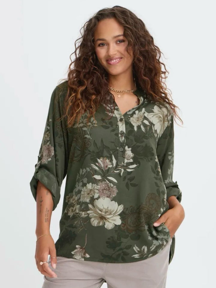 BLUSE SBWILLOW DUSTY OLIVE