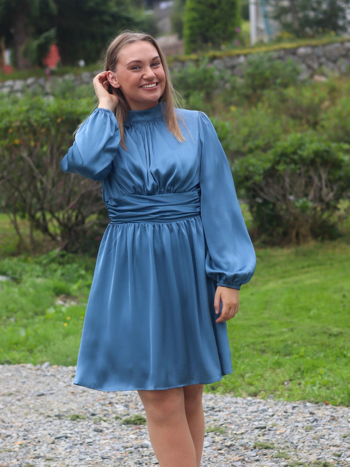 KJOLE ALIBA SATIN RETRO BLUE