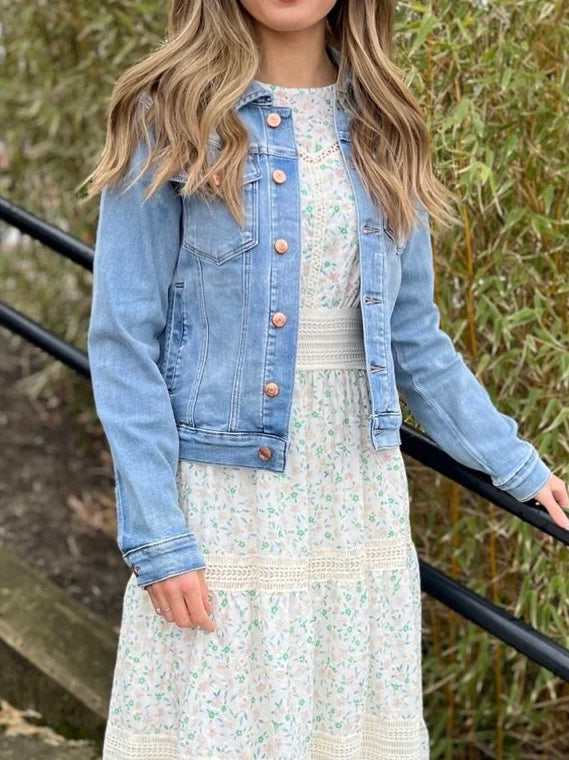 DONGERIJAKKE PZJAY LIGHT BLUE DENIM