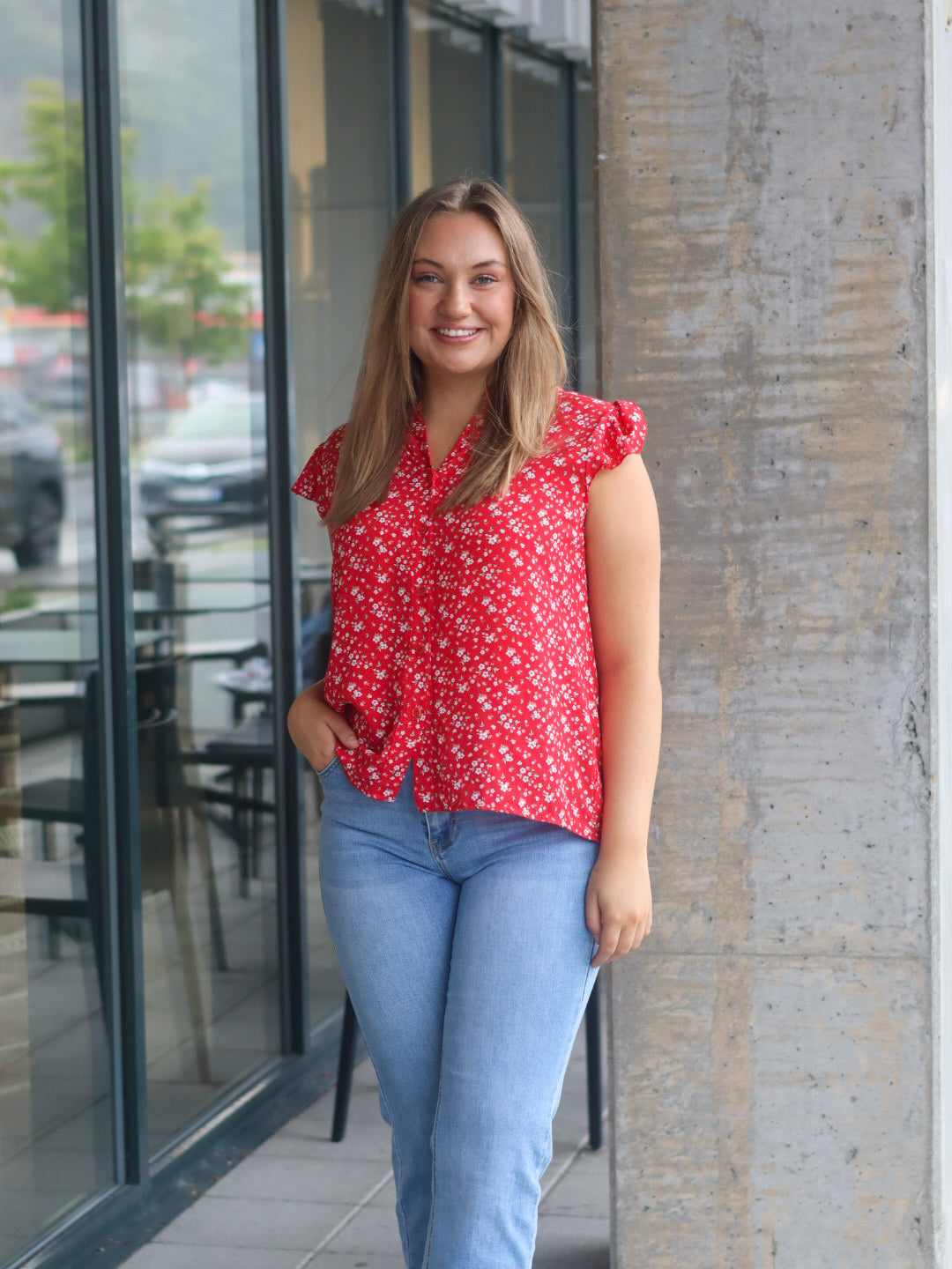 BLUSE HANSINA LALA RED