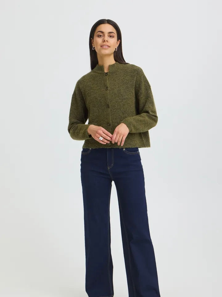 CARDIGAN FRSANNY FIR GREEN MELANGE