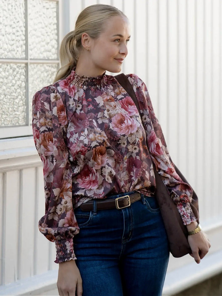 BLUSE JULIET ROSANA BROWN