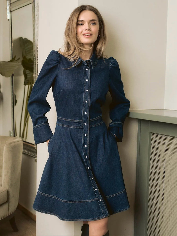 KJOLE HILLARY DENIM DARK BLUE