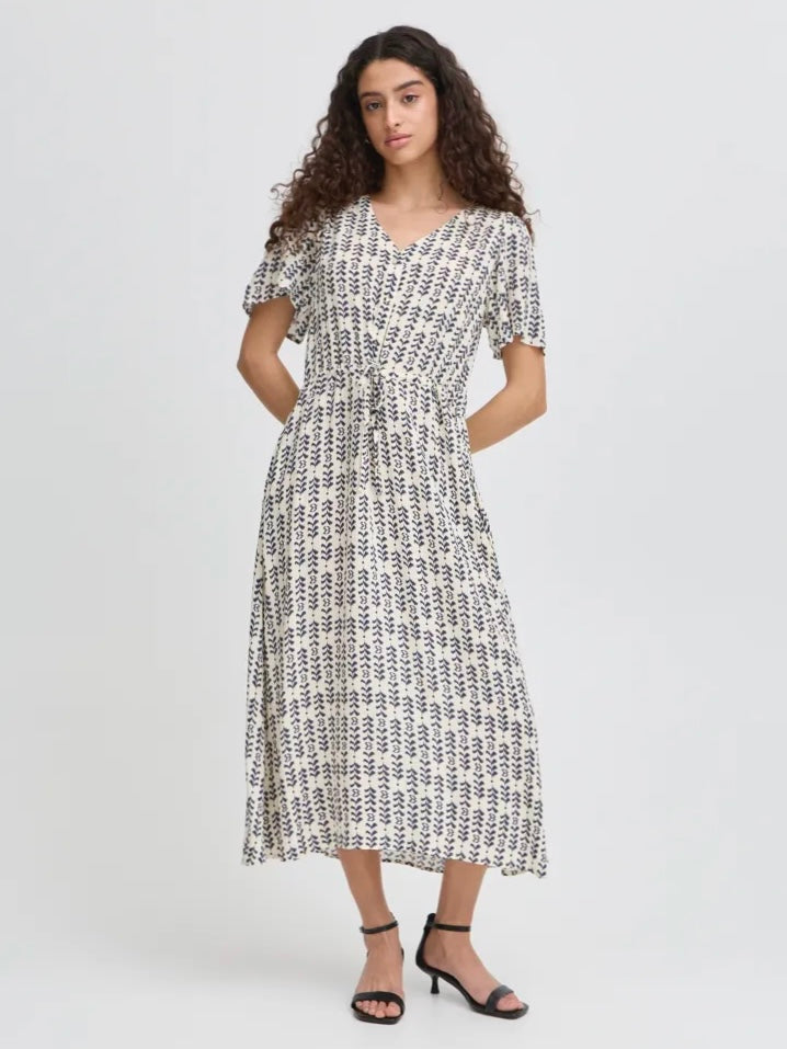 MIDIKJOLE IHVERA BIRCH STRIPE