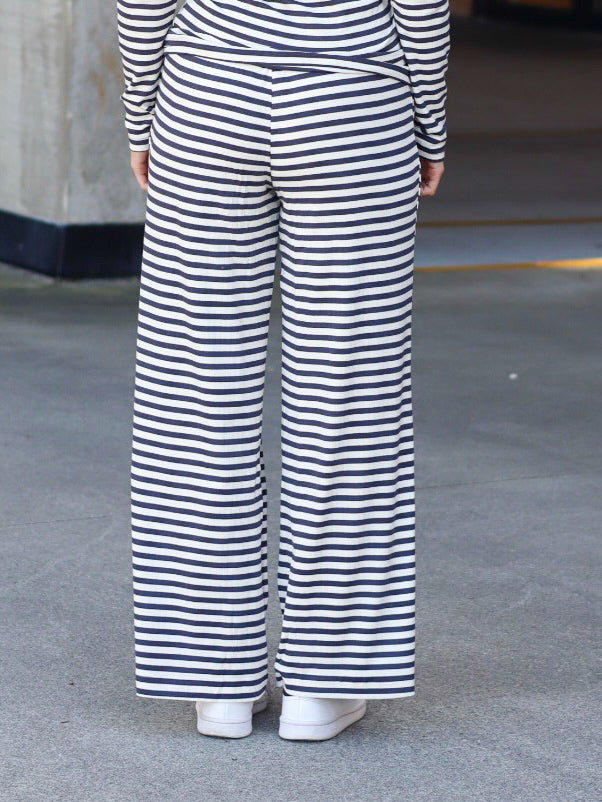 BUKSE RIBBED BLUE