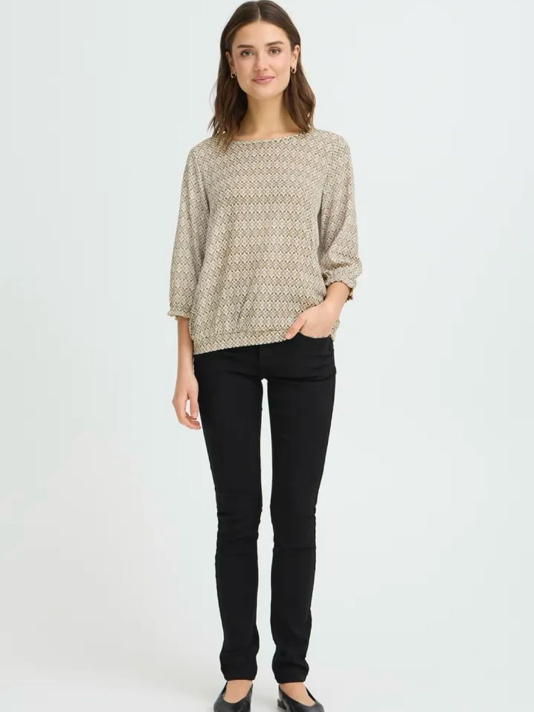 TOPP FRSLOANE ETHNIC LINES SMOKEY OLIVE