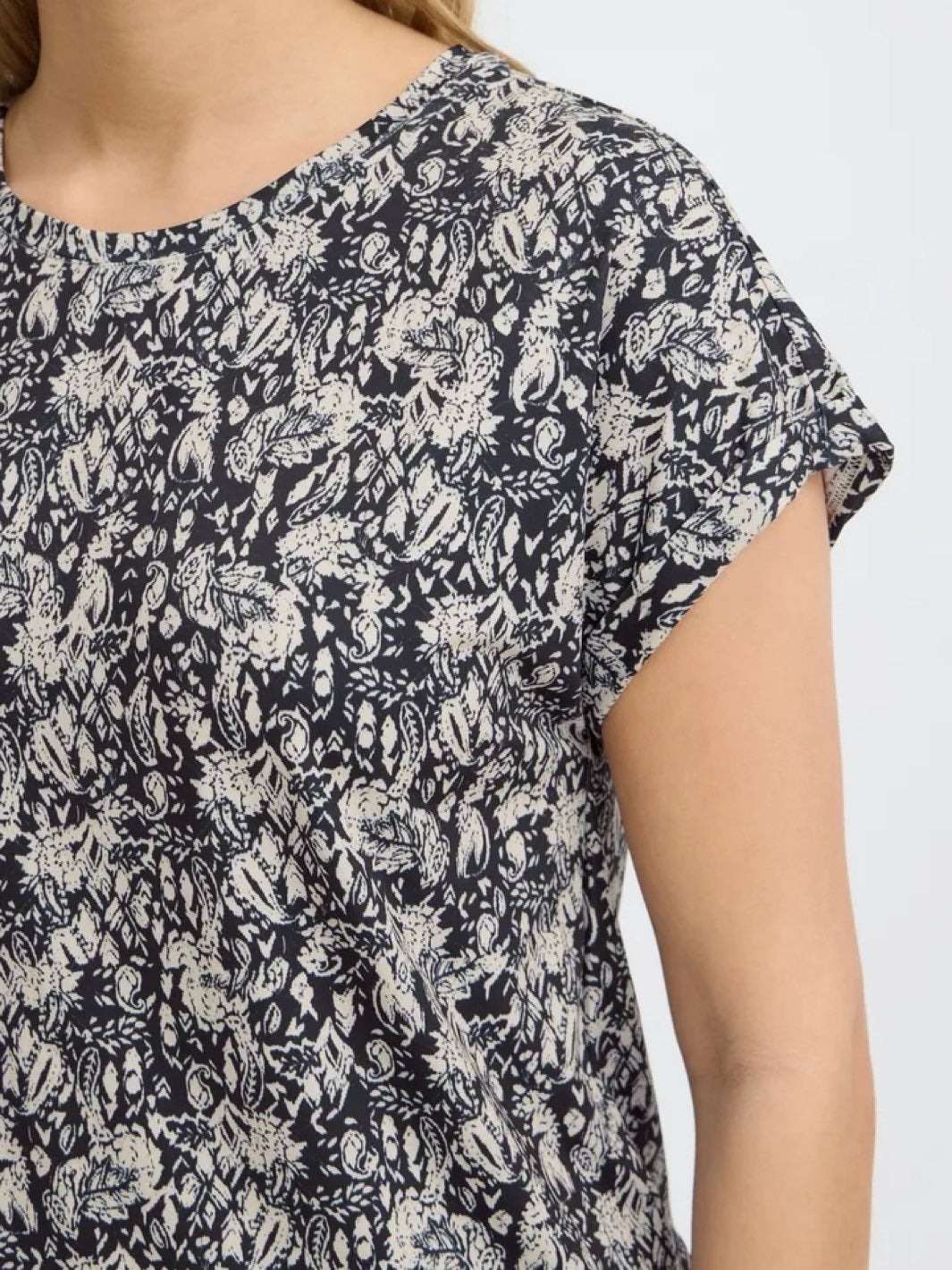 T-SKJORTE FRSEEN PAISLEY BLUE