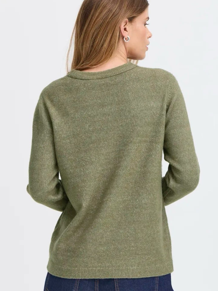 STRIKKEGENSER FRELLIS DUSTY OLIVE MELANGE