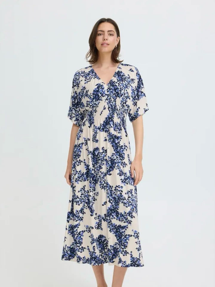 MIDIKJOLE FRAMY SOFT PETALS NAVY
