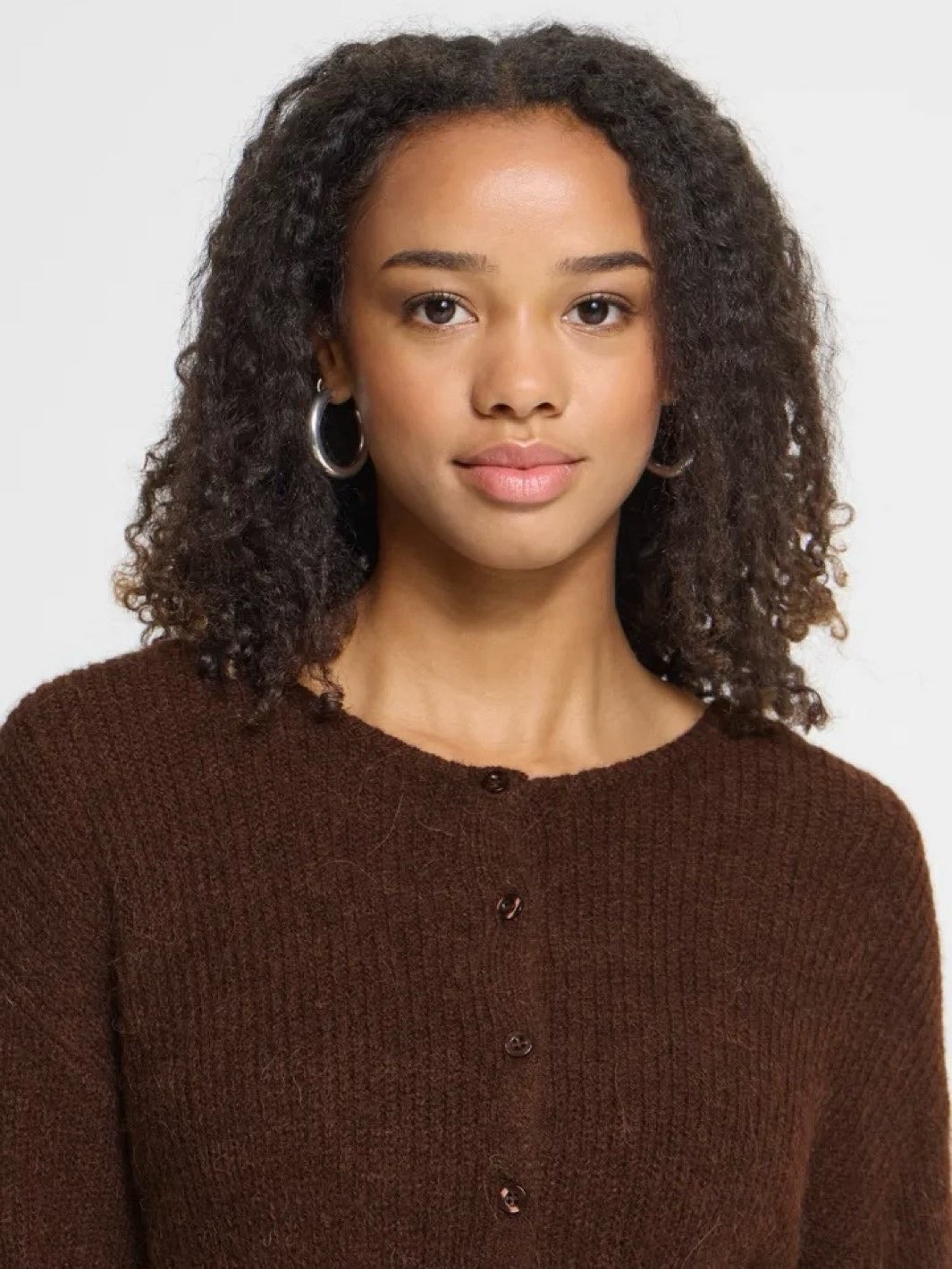 CARDIGAN IHKAMARA CHICORY COFFEE