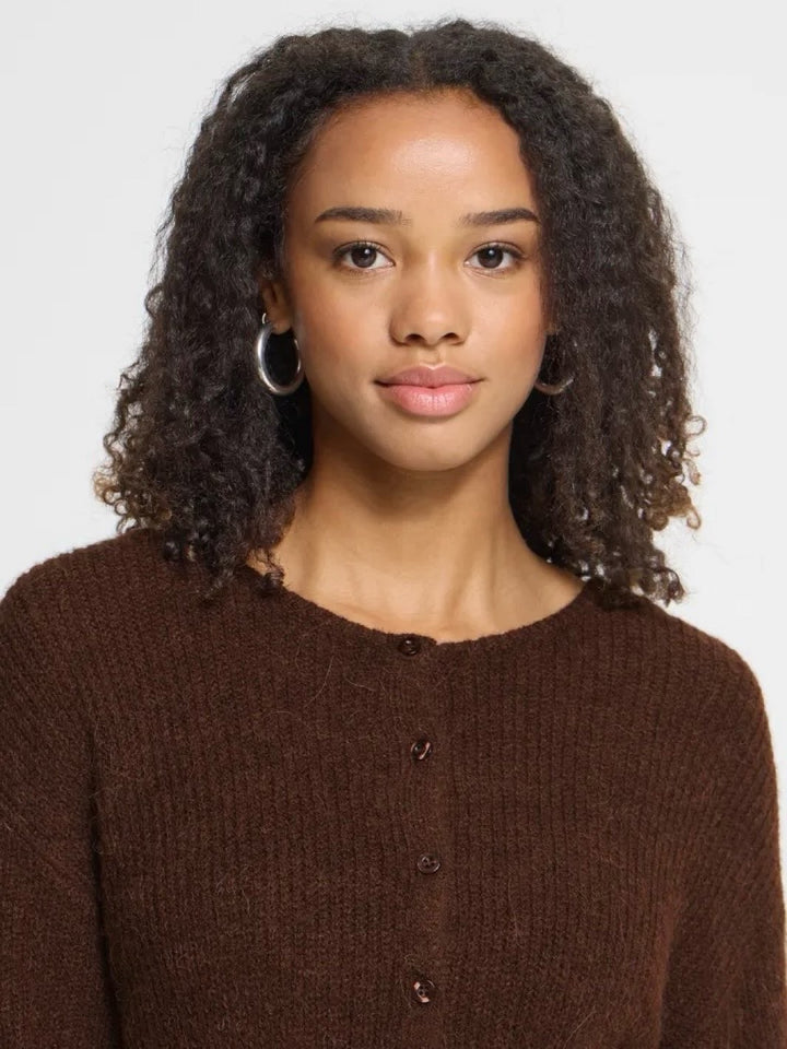 CARDIGAN IHKAMARA CHICORY COFFEE