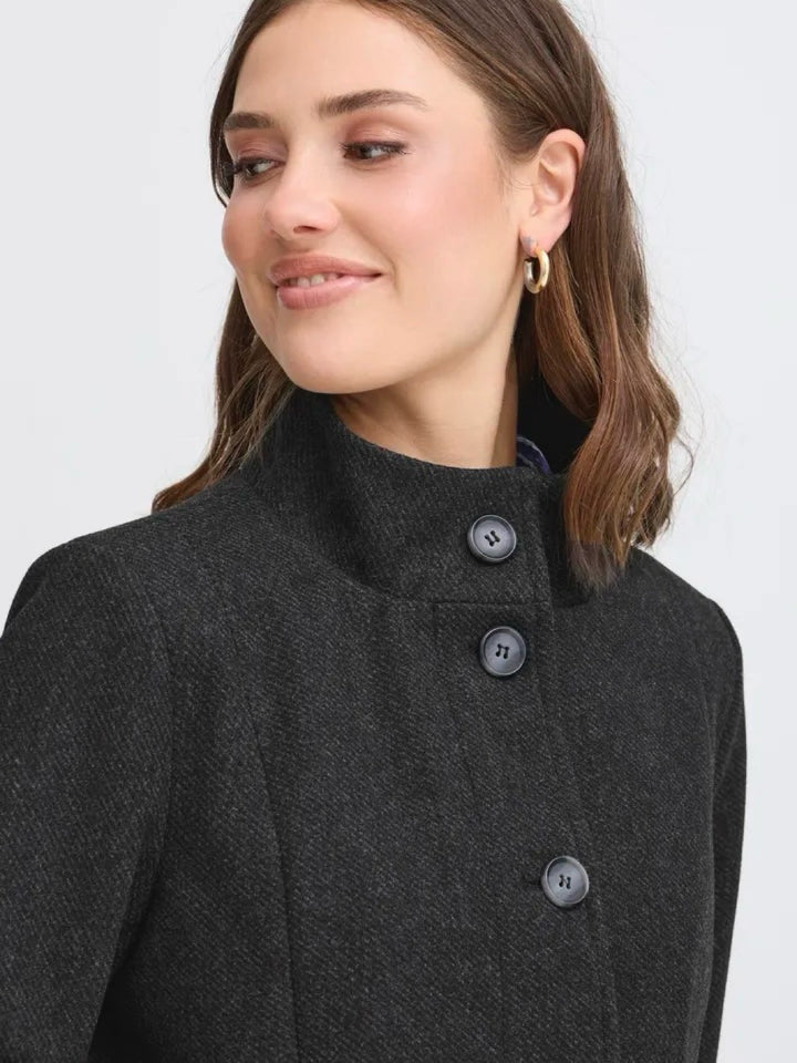 KÅPE FREVILLA CHARCOAL MELANGE