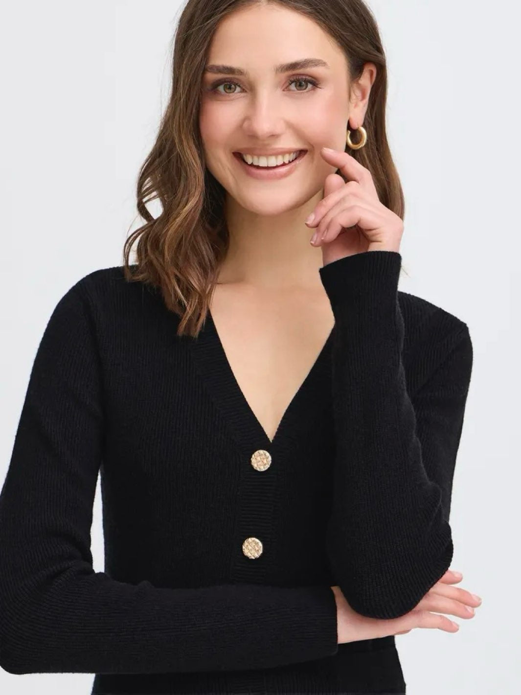 CARDIGAN FRNOVELLA BLACK