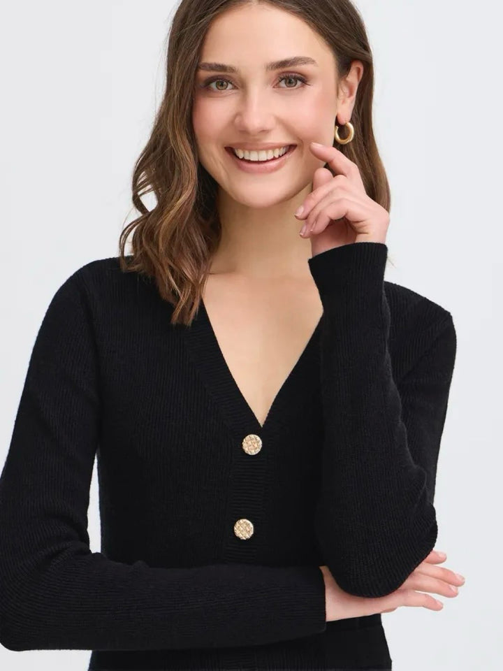 CARDIGAN FRNOVELLA BLACK