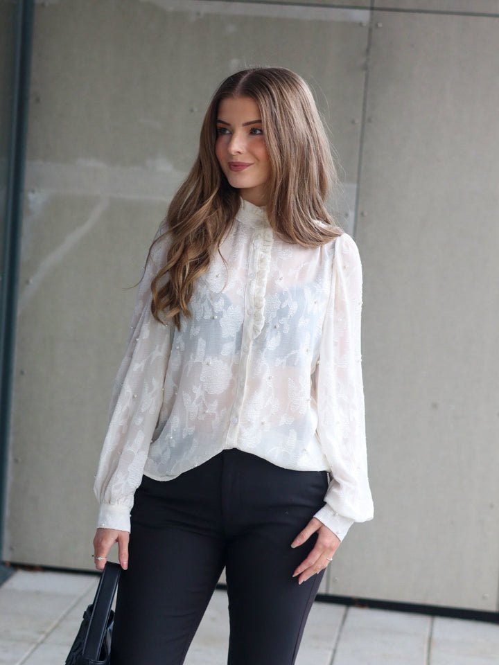 BLUSE VIRSA CREAM PEARL