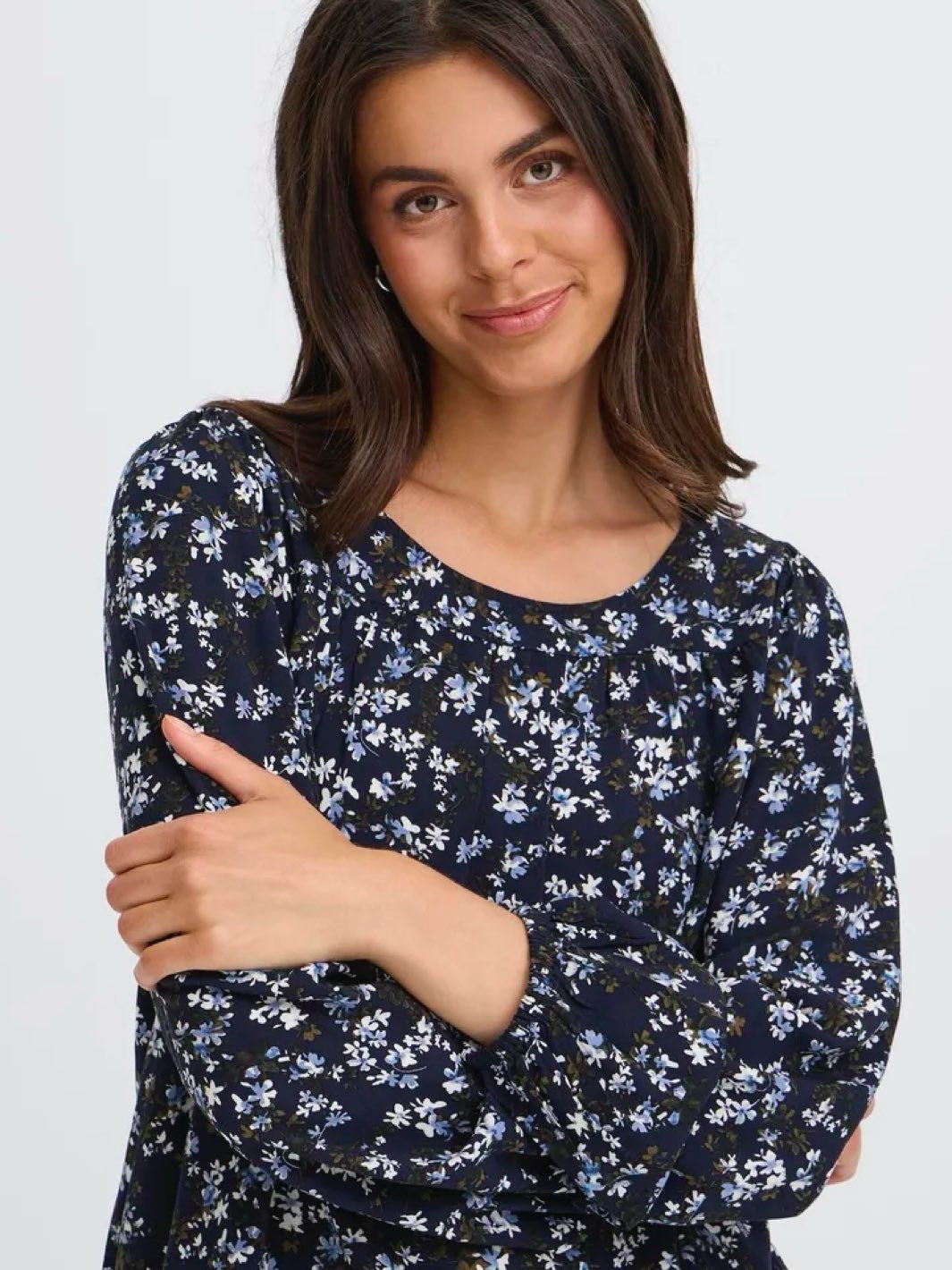 BLUSE FRKIKI FLORAL NIGHTSKY