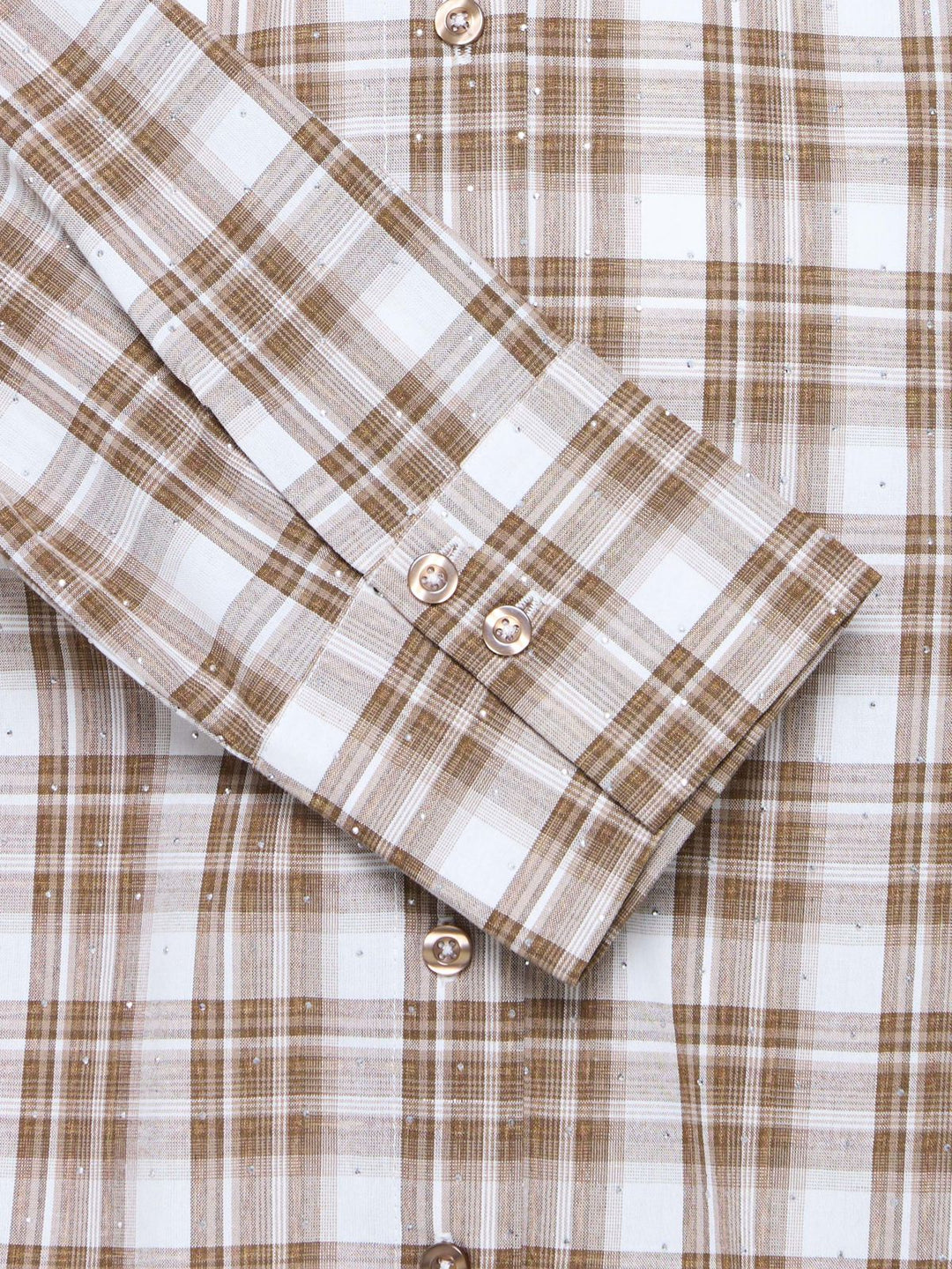 SKJORTE FRCRINA OXFORD TAN CHECK