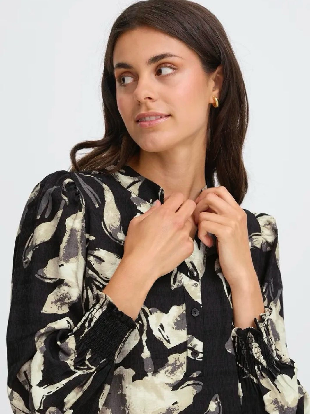 KJOLE FRARIANA FLORAL BLACK