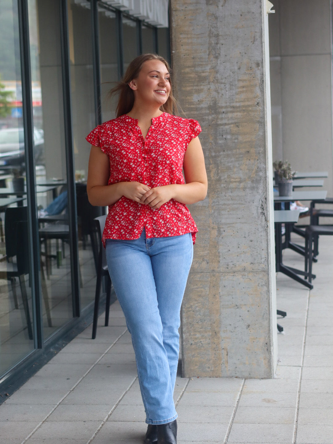 BLUSE HANSINA LALA RED