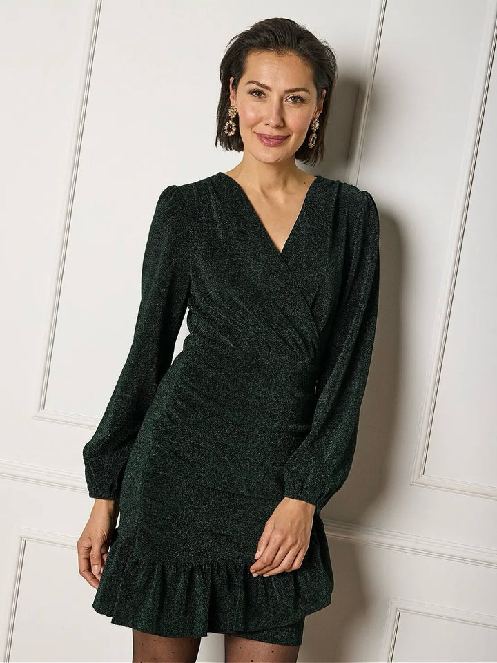 KJOLE ALYSSA SPARKLE DK GREEN