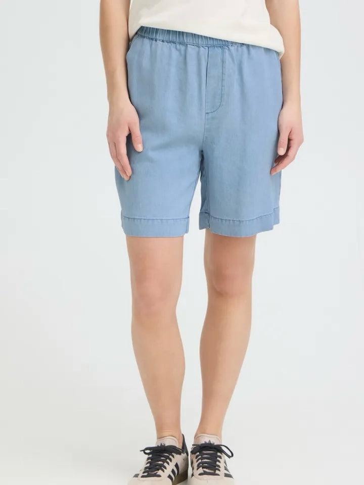 SHORTS PZCHRISTA LIGHT BLUE DENIM