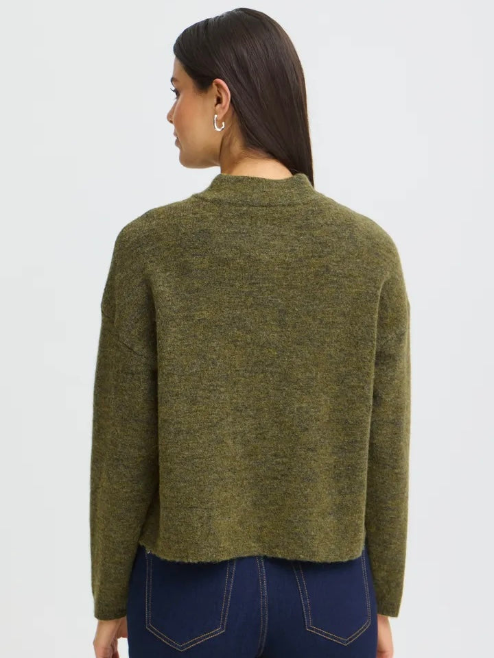 CARDIGAN FRSANNY FIR GREEN MELANGE
