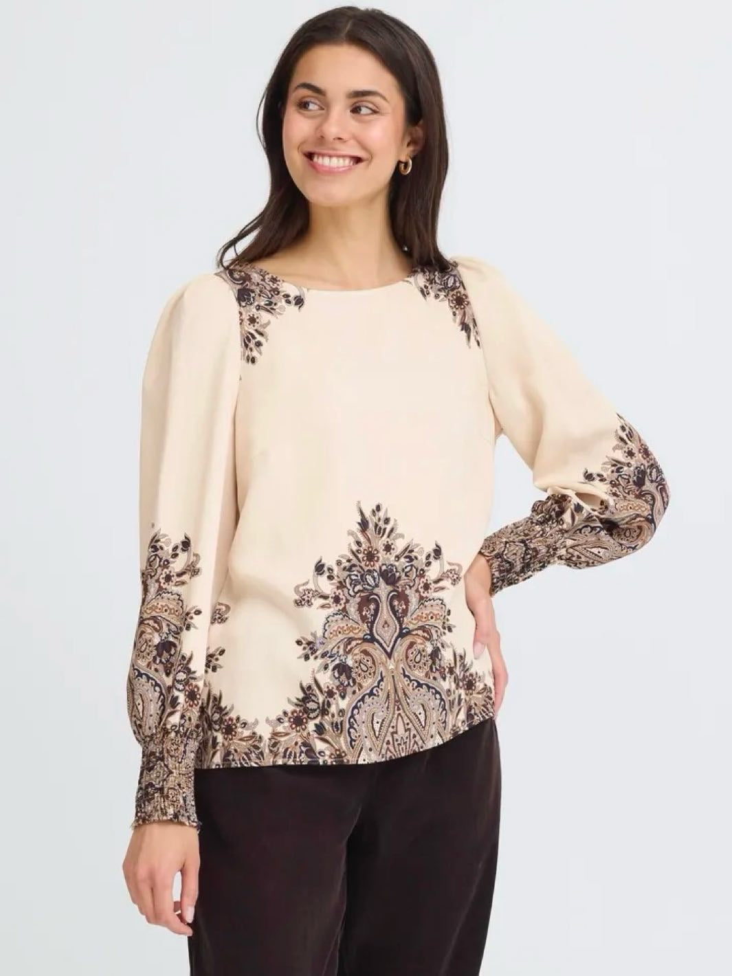 BLUSE FRADARA PUMICE STONE PAISLEY