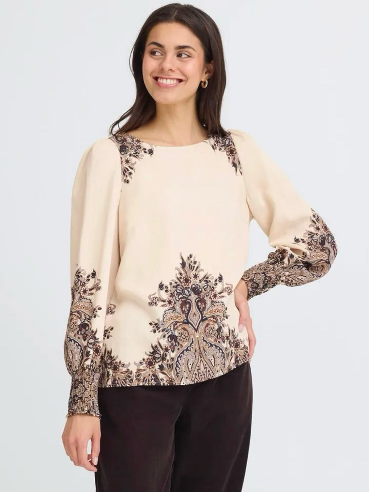 BLUSE FRADARA PUMICE STONE PAISLEY