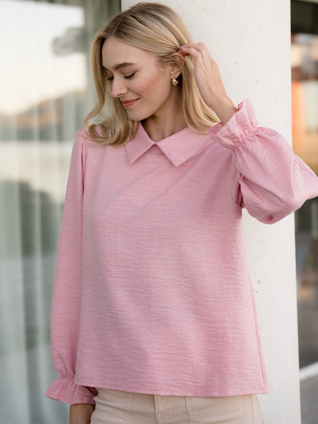 BLUSE MILAN LINNO LT PINK