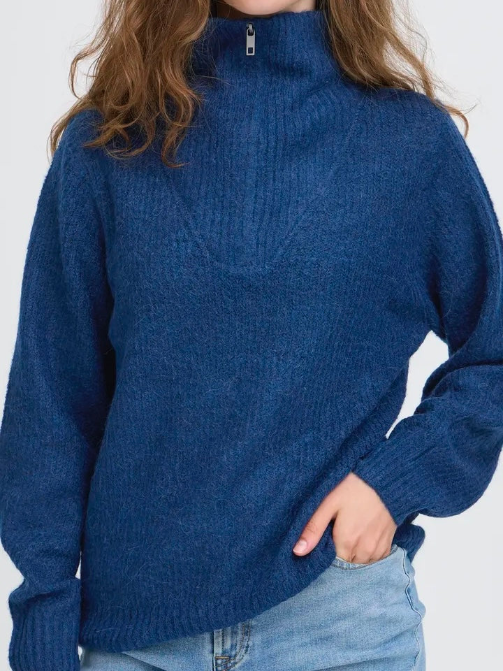STRIKKEGENSER IHKAMARA NAVY PEONY