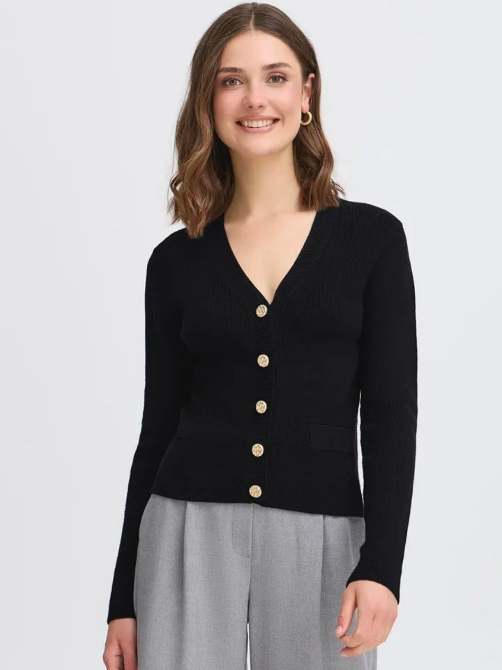 CARDIGAN FRNOVELLA BLACK