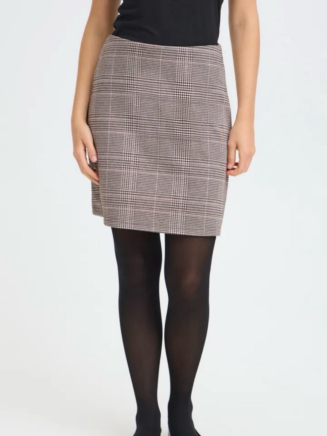 SKJØRT FRBABETT PINK CHECK