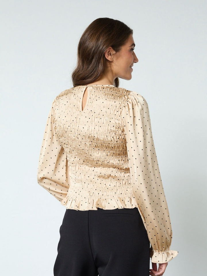 BLUSE NIX DOT CHAMPAGNE