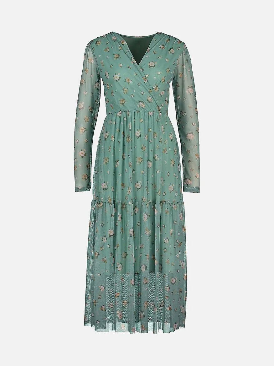 MIDIKJOLE SOFIE GARDENA LT GREEN