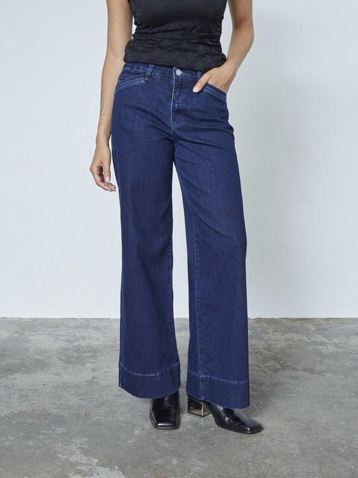 JEANS FEJA WIDE DARK BLUE