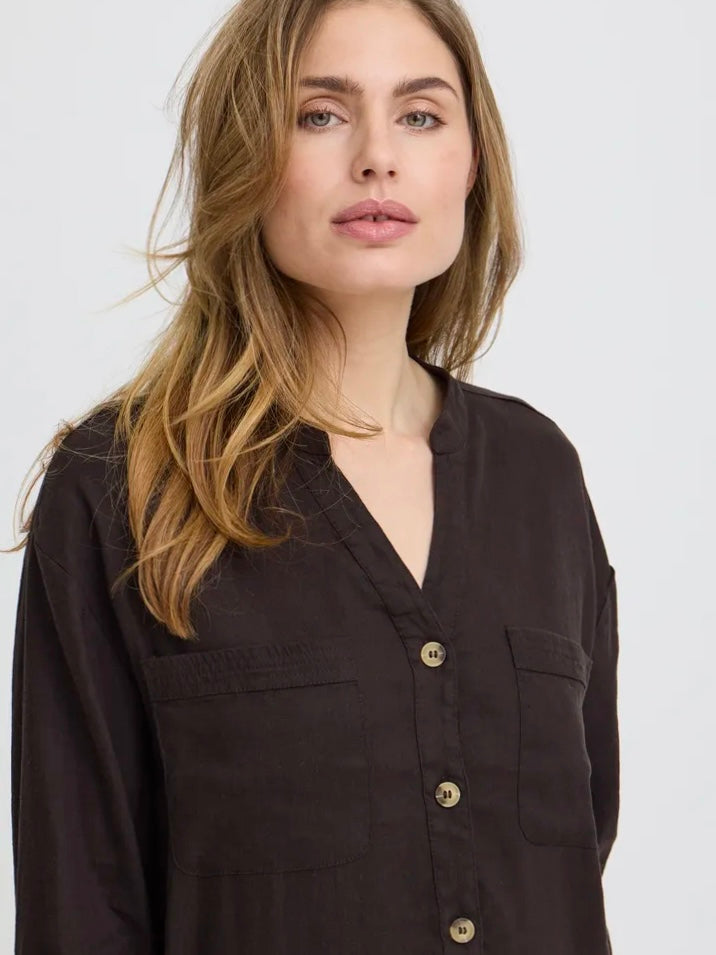 LIN KJOLE PZLUCA LONG  ESPRESSO