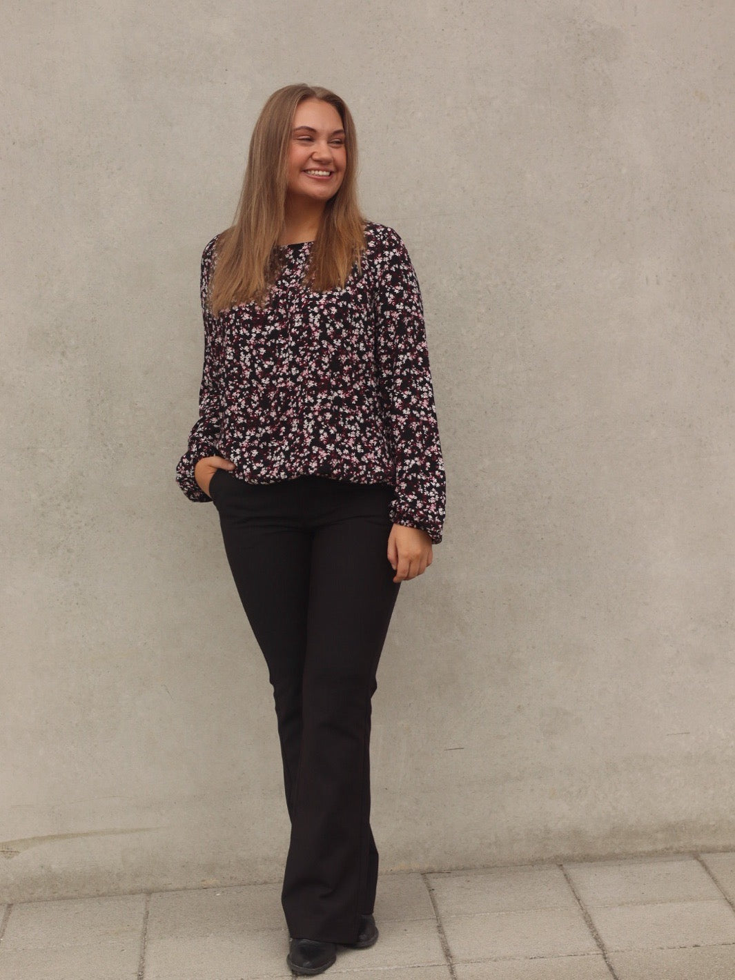 BLUSE FRKIKI FLORAL BLACK
