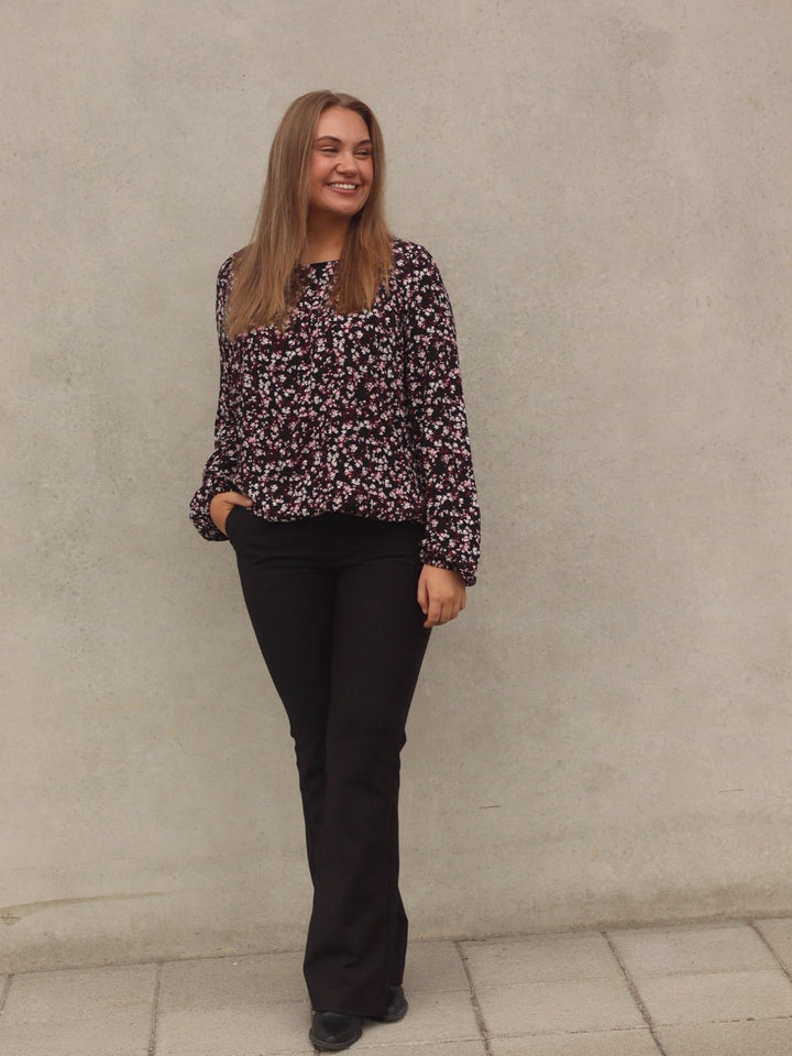 BLUSE FRKIKI FLORAL BLACK