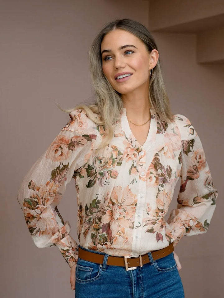 BLUSE OLIVIA NAVINA PEACH