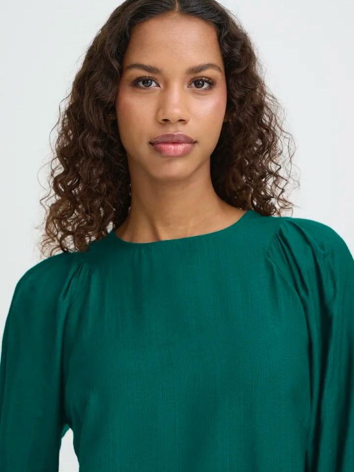 BLUSE IHWILMA PINE GREEN