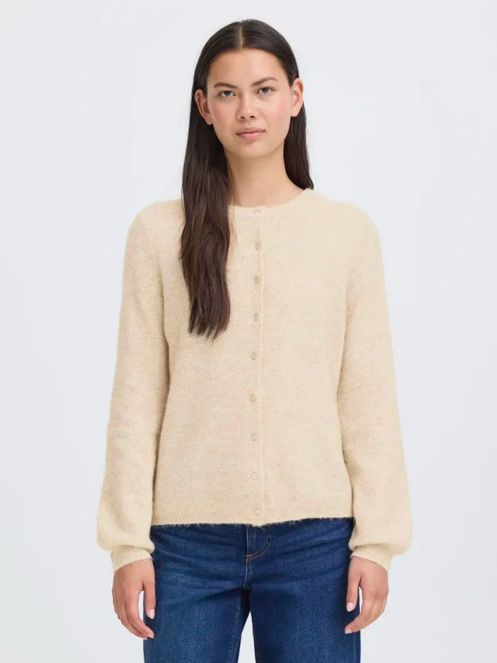 CARDIGAN IHASDIS OATMEAL MELANGE